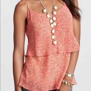 CAbi Fluttery Two Tier Blouse